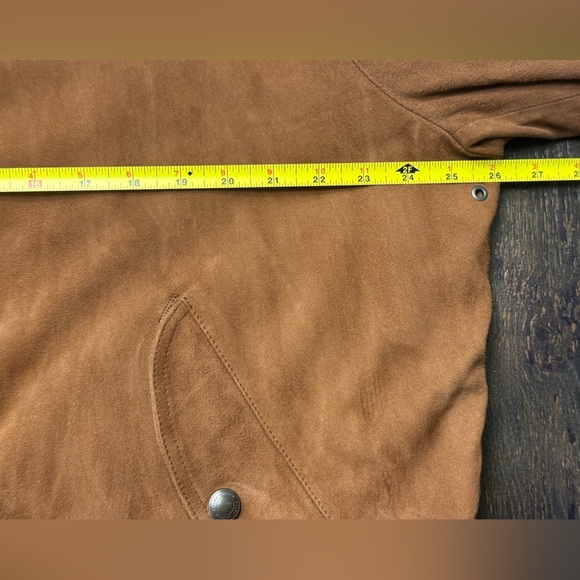 NWT NEW Men's Ralph Lauren Polo Gunners Suede Bomber Leather Jacket - Picture 2 of 4